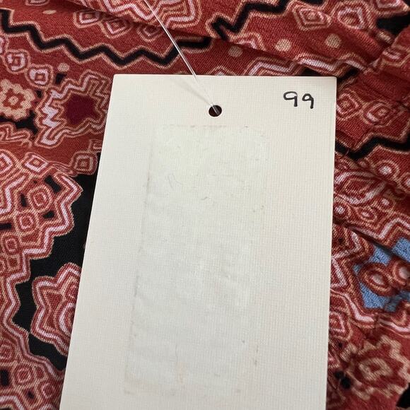 Nurture by Westbound Womens Maxi Dress 3X Rust Boho Paisley Print Long Sleeve - Picture 10 of 10